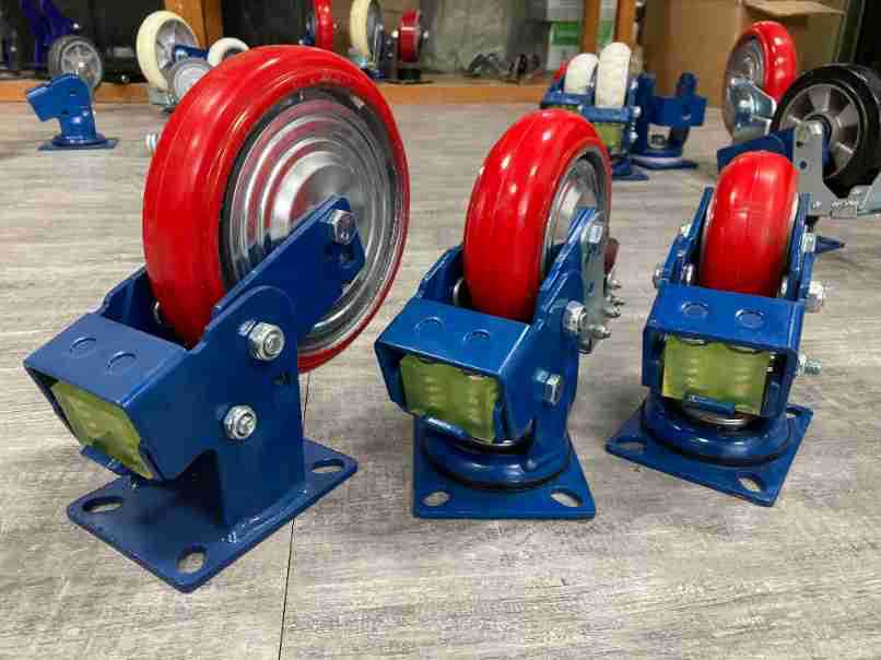 6 inch PU Swivel Casters with springs 6 inch PU Swivel Casters with springs